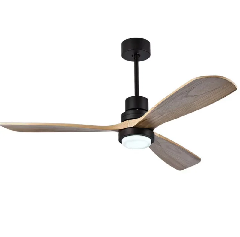 Vintage Wooden Ceiling Fan with Light and Remote 42/52 Inch Creative Ceiling Fan 3 Kinds of Speed 110V /220V