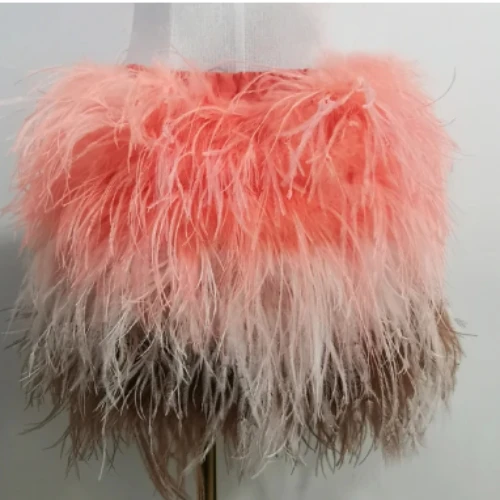 

Baby Toddler Fur Cute Skirt Girls Pleated Skirt School Children Clothing Dance Training Lovey Baby Girls Skirt Real Feather