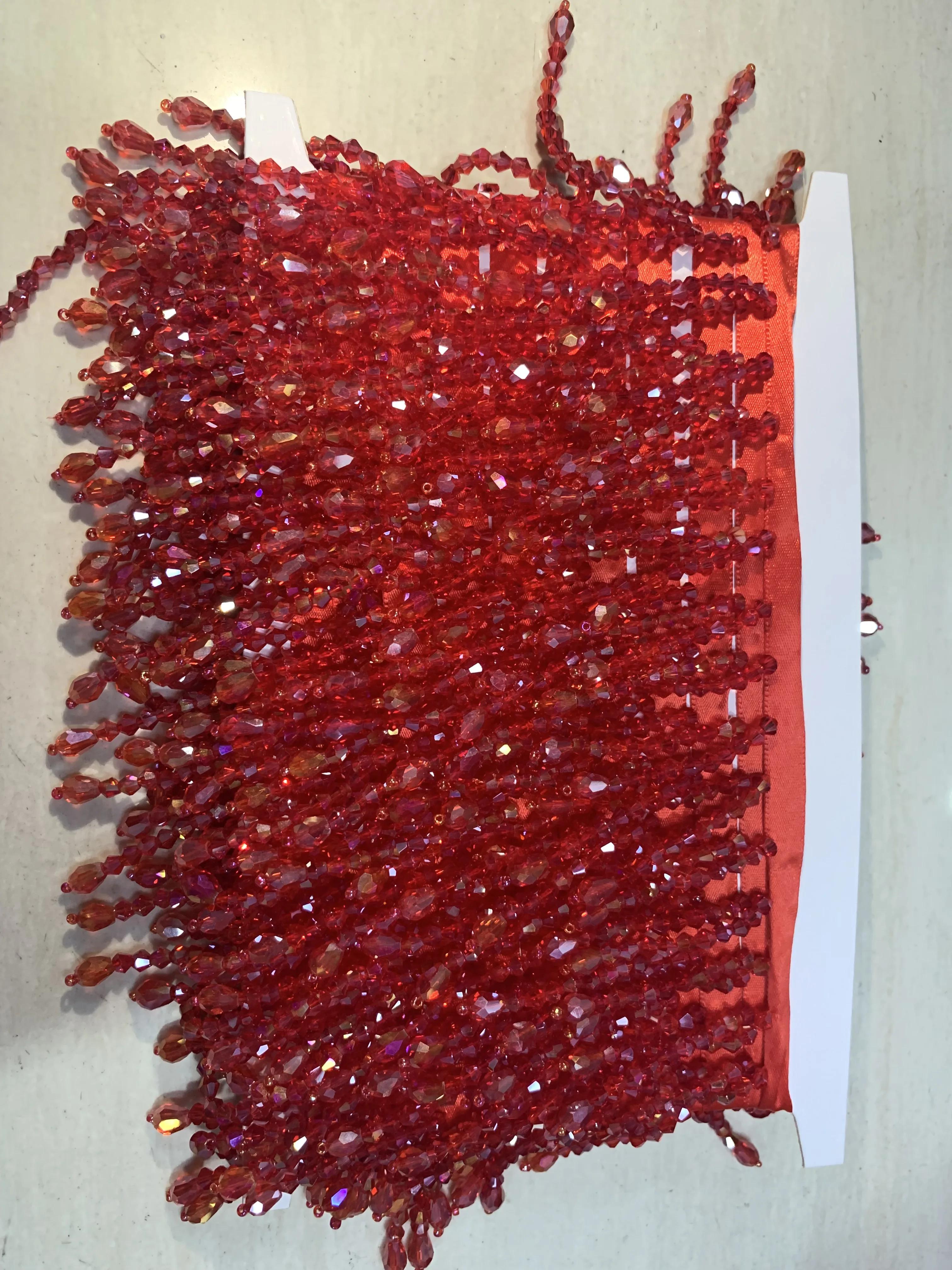 (5yards/pc) Heavy beads Crystal garden furniture sets with crystal rhinestone applique trim