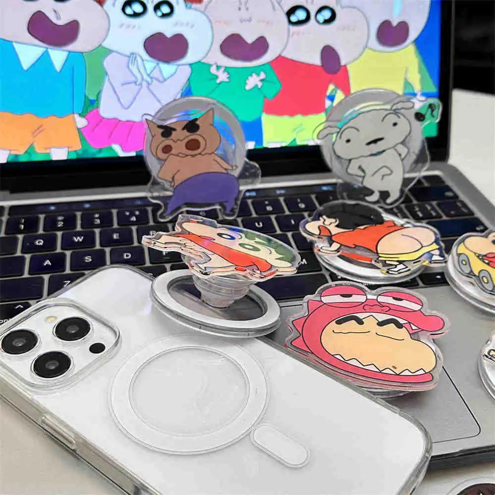 MINISO Crayon Shin-chan Foldable Finger Ring Solid Grip Toks