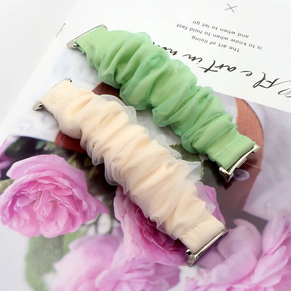 Elastic Soft Fabric Stretchy Watchband Strap