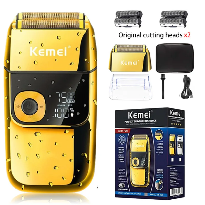 Kemei2in1ElectricShaverMenElectricRazorRechargeableBeard