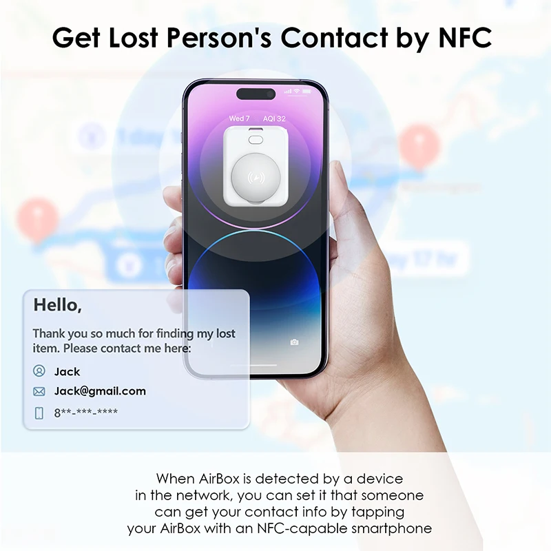 Gps Locator Anti Lost Tracker Anti Lose Tracker Item Locator Anti Lost Locator Key Chain Locator Find My Locator Mini GPS Tracker Apple Positioning Anti-lost Device For itag Compatible for Apple Find My For iPhone 13 14 Pro