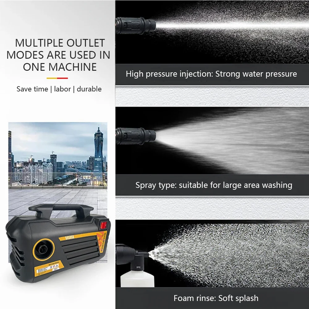 Electric High Pressure Washer for Car and Garden Cleaning