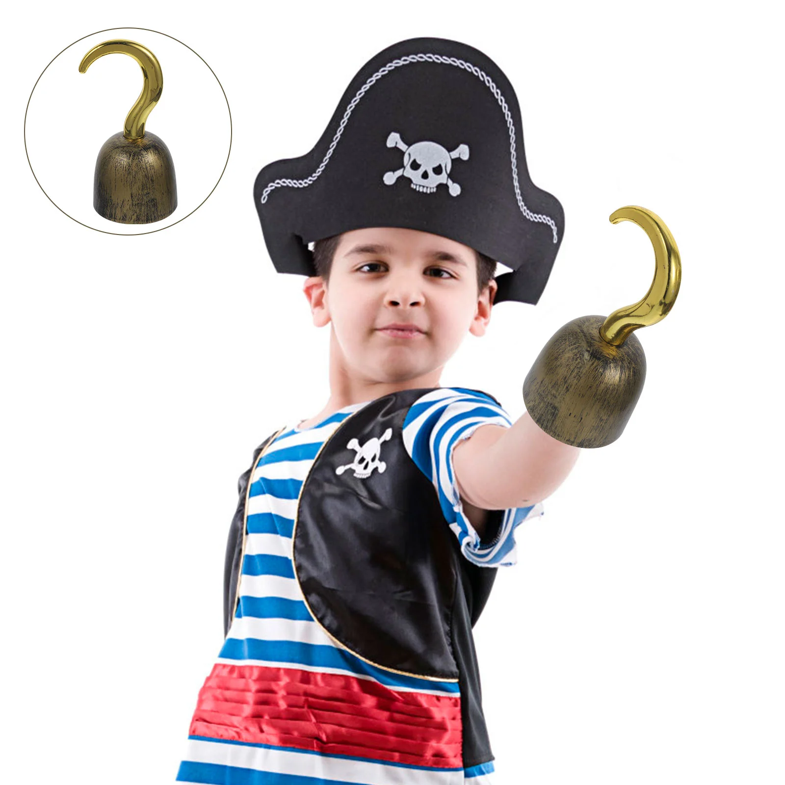 

Halloween Pirate Hook Plastic Cosplay Props Kids Masquerade Party Stage Performance Prop Children Toys Gift