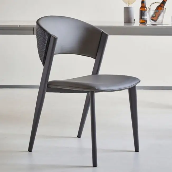 Nordic Modern Light Luxury Simple Style Small Family Armrest Armchair Leisure Chair Coffee Chair Dining Room