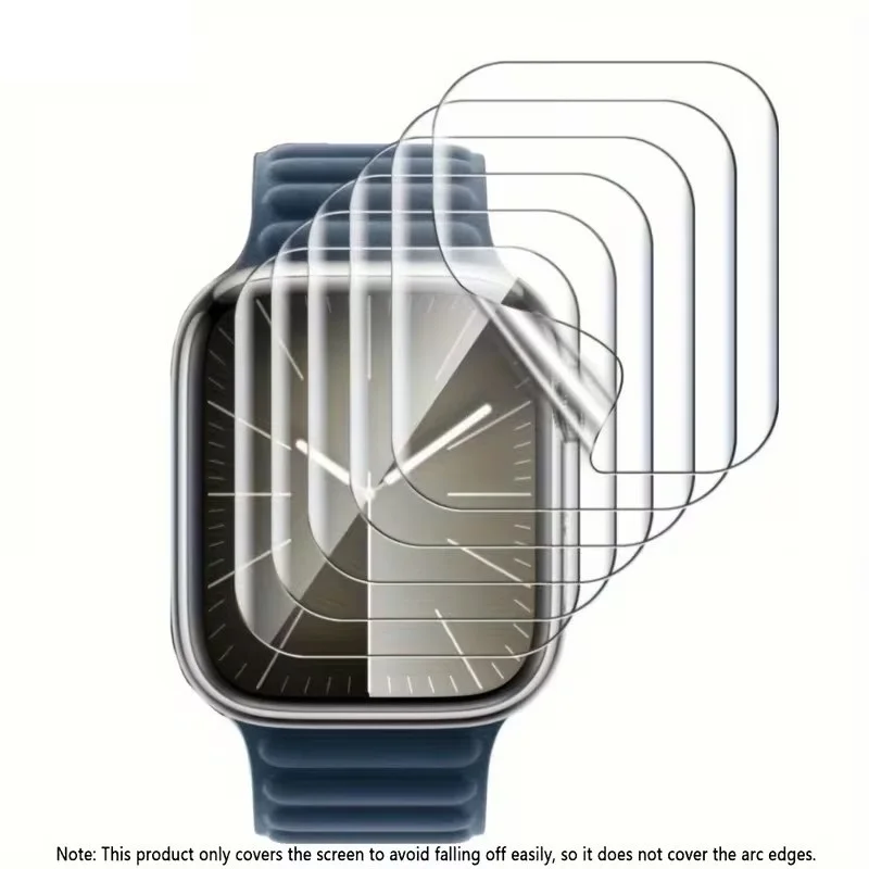 1-5 יחידות סרט הידרוג'ל עבור Apple Watch 11 10 9 8 7 46mm 42mm מגן מסך עבור iWatch Series 7 6 5 4 SE3 44 40 45mm