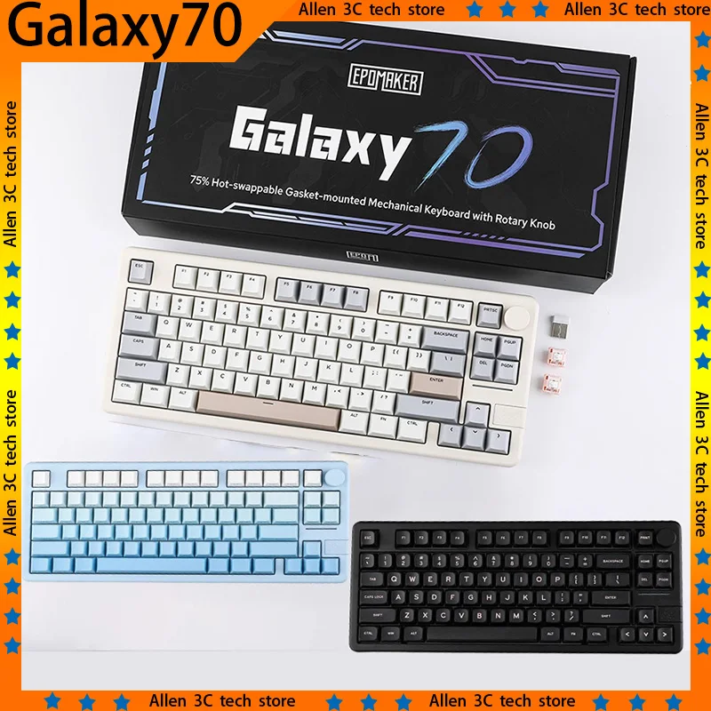 Epomaker Galaxy70 無線キーボード　ブルー EPOMAKER Galaxy70【レビュー】クリーミーで心地良い打鍵感