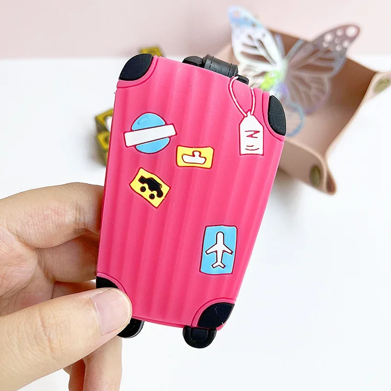 Chic Silicone Luggage Tags for Women - Stylish Travel Accessory