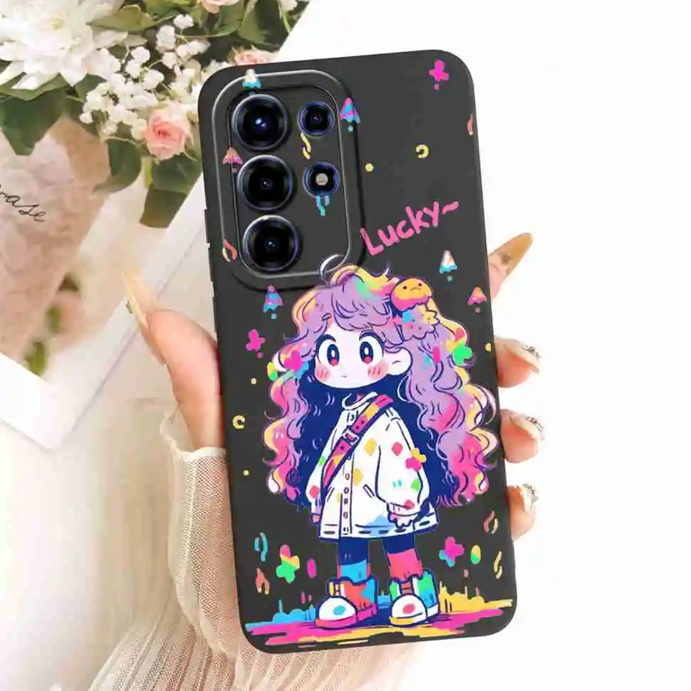 Floral Silicone Soft Shockproof Back Cover Case