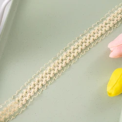 White Elastic Webbing for DIY Crafts and Home Decor - 10 Meters (2.5cm)