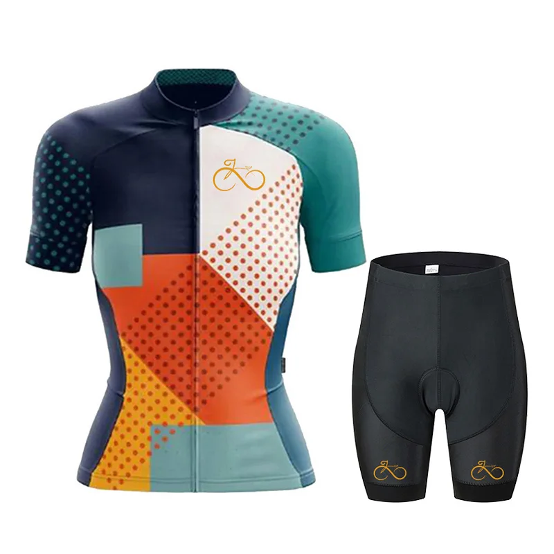 Traje De Ciclismo Para Mujer, Conjunto De Jersey De Bicicleta Pro