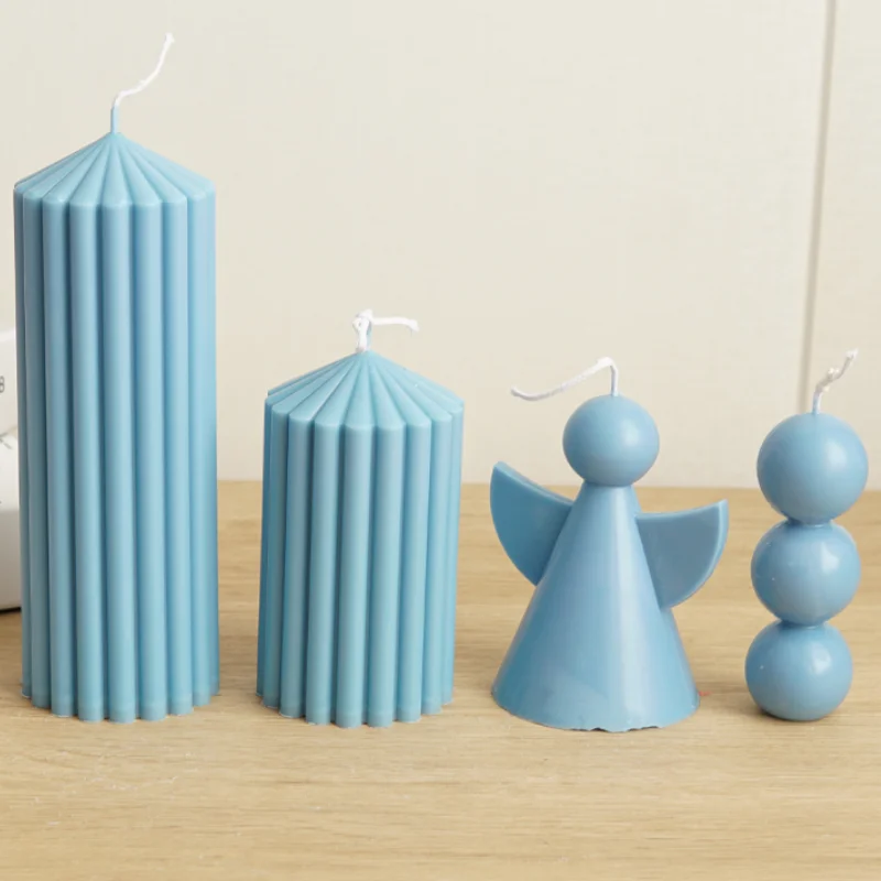 Creative Angel Acrylic Candle Mold DIY Long rod rack Twist Geometry Candle Making Soap Resin Christmas Mold Gifts Craft Supplies silicone mold silicone candle mold aromatherapy candle mold silicone candle molds candle mold