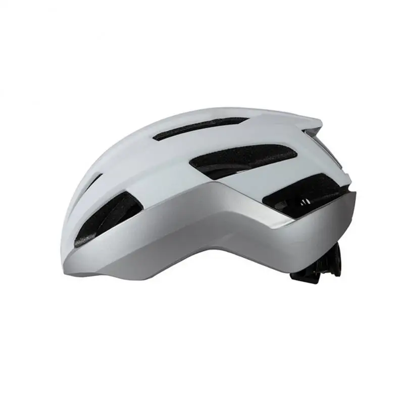 

Eps Pc Cycling Helmet Comfortable Integrally-molded Road Mountain Bike Helmet Silver White Riding Helmet Reduces Wind Resistance