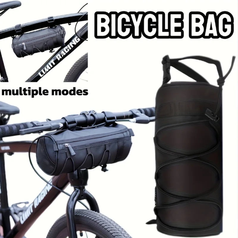 Borsa Impermeabile per Manubrio Bici, Borsa Multifunzionale per Telaio Bici da Strada/Montagna, Accessorio Portatile per Ciclismo Outdoor