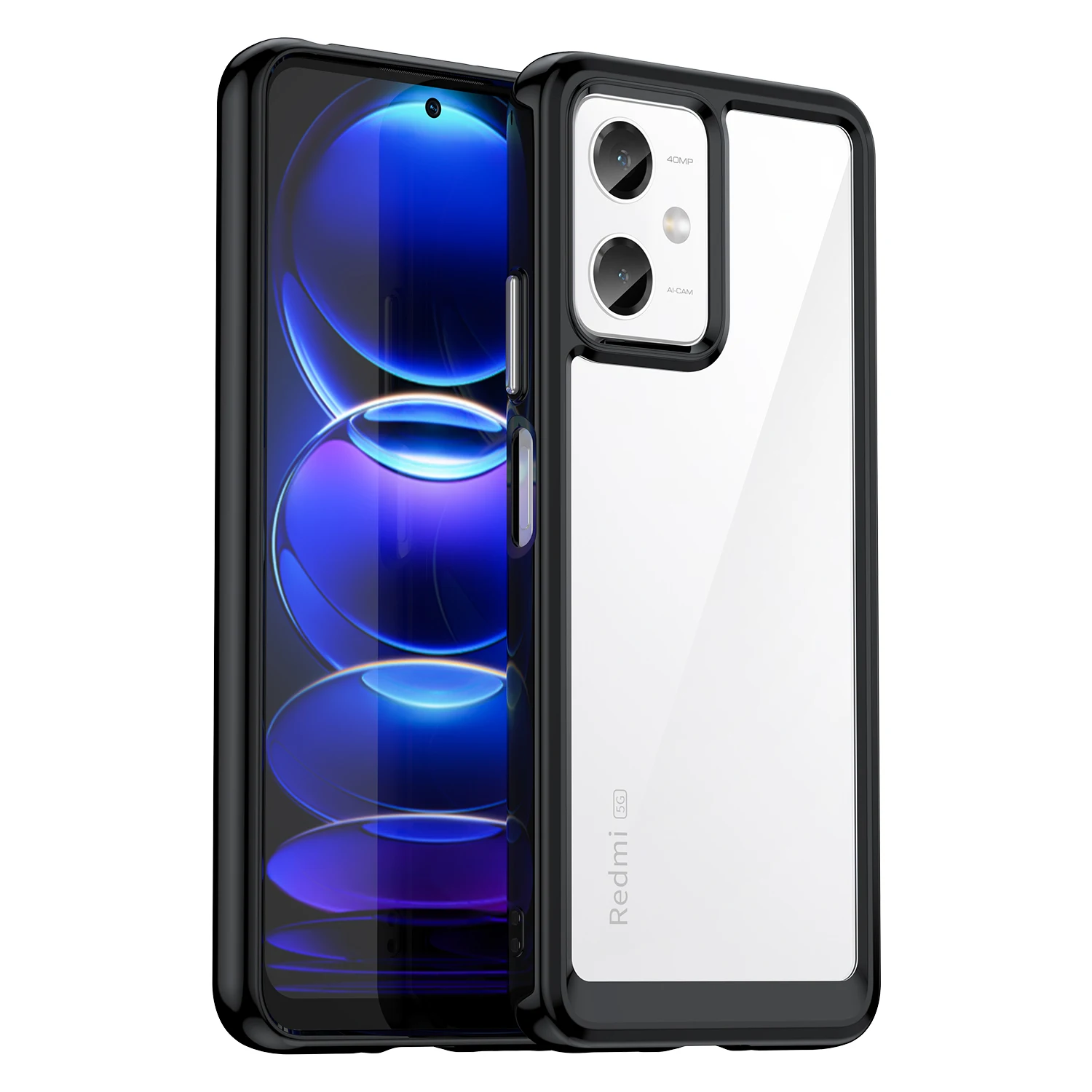 

Acrylic Phone Cover for redmi note12 5g Note 12pro 12s 12t pro Shockproof Transparent Case For Redmi Note 12 4G 12Pro+ 12r pro