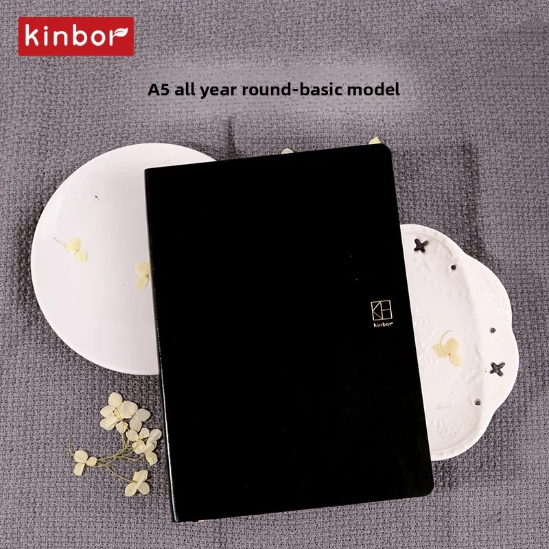 Kinbor 2026 A5 A6 Notenbook Planner 52g BaChuan 종이 포켓 사이즈 저널 주간 월간 연간 계획 시간 관리 주최자