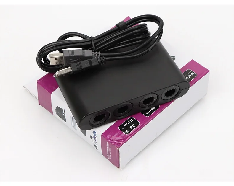 4 ポートゲームコンバータゲームキューブ GC コントローラ USB