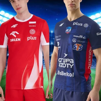 4F High Performance Sports T Shirt Men Women Kids Clothes Quick Dry Sweat-absorbing Elastic Volleyball Training T Shirt Moto 1