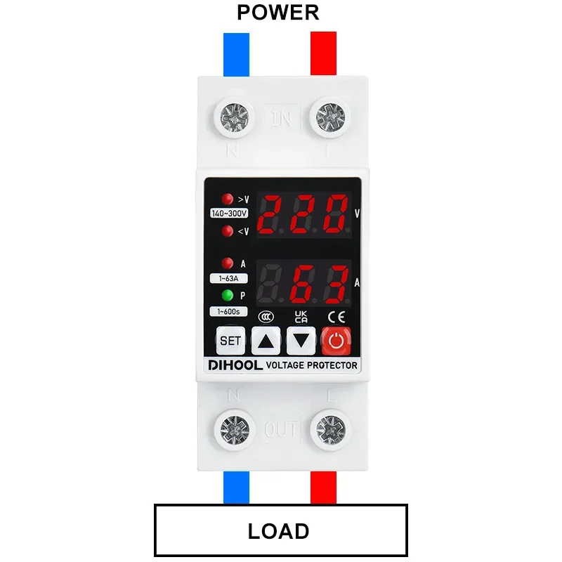 din rail protetor de tensao ajustavel sobre 04