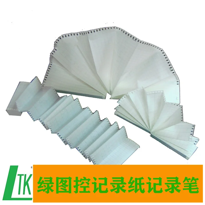 FUJI 녹음기 PHC PHE Z-FOLD 차트지 DL-6000B, 100mm (114mm), 10 팩