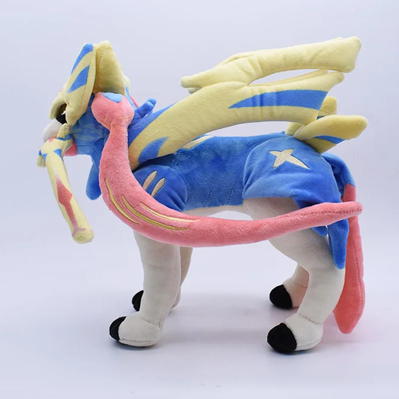 Pokémon Sword Shield Brinquedos De Pelúcia, Zamazenta Zacian Ornamentos,  Anime PP Boneca De Algodão, Presente De