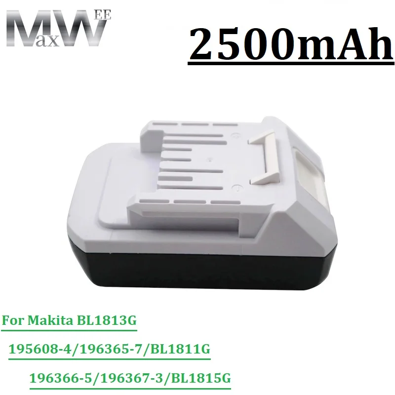 FengBP® [2-pack] BL1830G accu BL1813G BL1815G BL1811G batterij 18 V, 3000mAh/3.0Ah reserveaccu voor Makita boormachine HP457D TD127D Impact Driver DF457D JV183D UR180D UH522D CL183D 195608-4