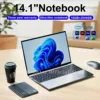 2025 New Laptop Global Version Intel N3700 Ultra Thin 14.1-inch HD Screen 16G+2048G DDR4 High Speed WIFI 5+Office computer 1