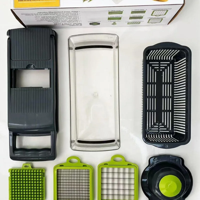 Multifunctional Vegetable Slicer & Chopper, Mandoline Grater for Cutting, Slicing, Shredding & Dicing Food 5