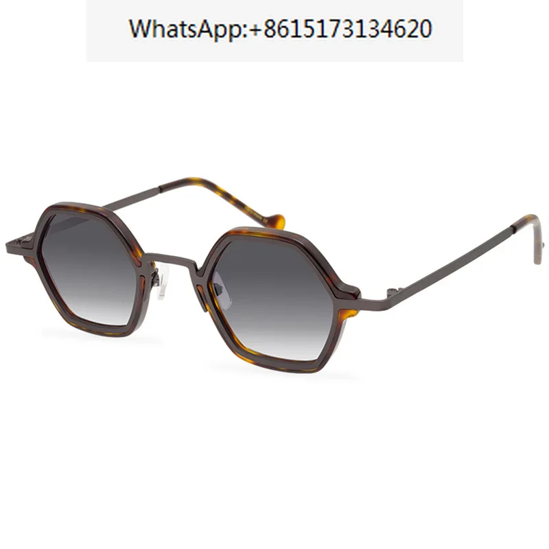 

Индивидуальные Ретро многоугольные солнцезащитные очки нейтральные литературные очки в стиле Республики Харадзюку трендовые Универсальные Солнцезащитные очки женские UV400