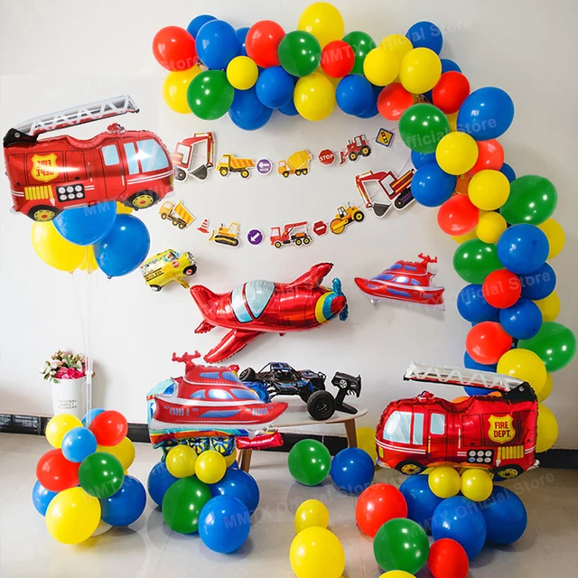 Globos de cumpleaños para niño de 1, 2 y 3 años Decoraciones para fiesta de  cumpleaños