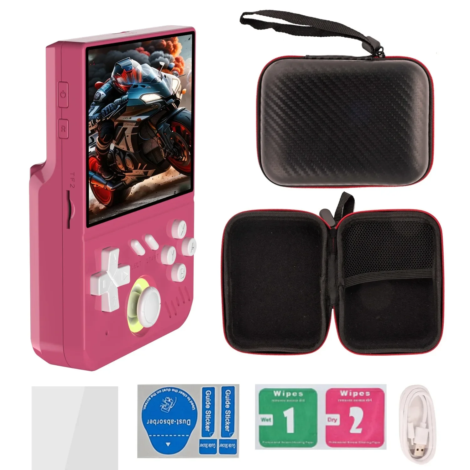 NEW MY MINI Retro Handheld Game Console Linux System 3.5-inch IPS Screen Mini Portable Handheld Video Player 128GB 15000 Games