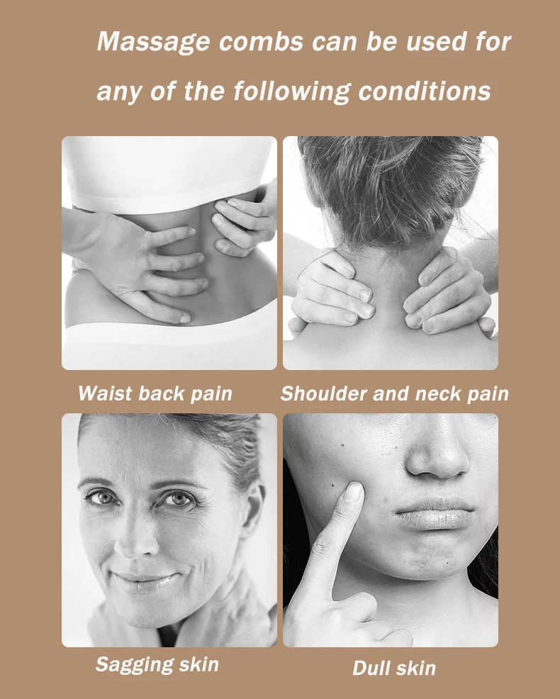 Resin Octopus Massage Comb Head Meridian Scraping Scalp Massage Brush Acupuncture SPA Gua Sha Massage Comb Fatigue Relief Massag