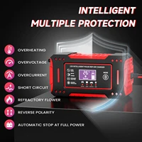 6A 12V Repair LCD Display Intelligent Car Battery Charger Car and Motorcycle Battery Charging Unit Lead-Acid Battery - Image 4