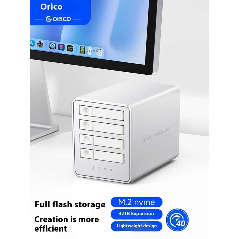 ORICO 8848RC3/8858RC3 All-Flash SSD Enclosure with 40Gbps USB4