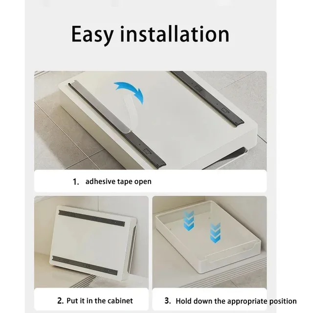 ใหม่ห้องครัวชั้นวางของรางสไลด์ดึงห้องครัวประเภทลิ้นชักถาดเครื่องเทศกล่องชั้นวางของตู้ Organizer 5