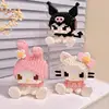 KEEPPLEY Sanrio Anime Hello Kitty My Melody Cinnamoroll Pompompurin Kuromi Building Blocks Girl Kid Holiday Christmas Gift 3