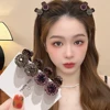 1Pc Mini Round Rhinestone Hair Claw Retro Zircon Women Girls Claw Clip Small Hairpins Hair Crabs Girls Hair Accessories Jewelry﻿