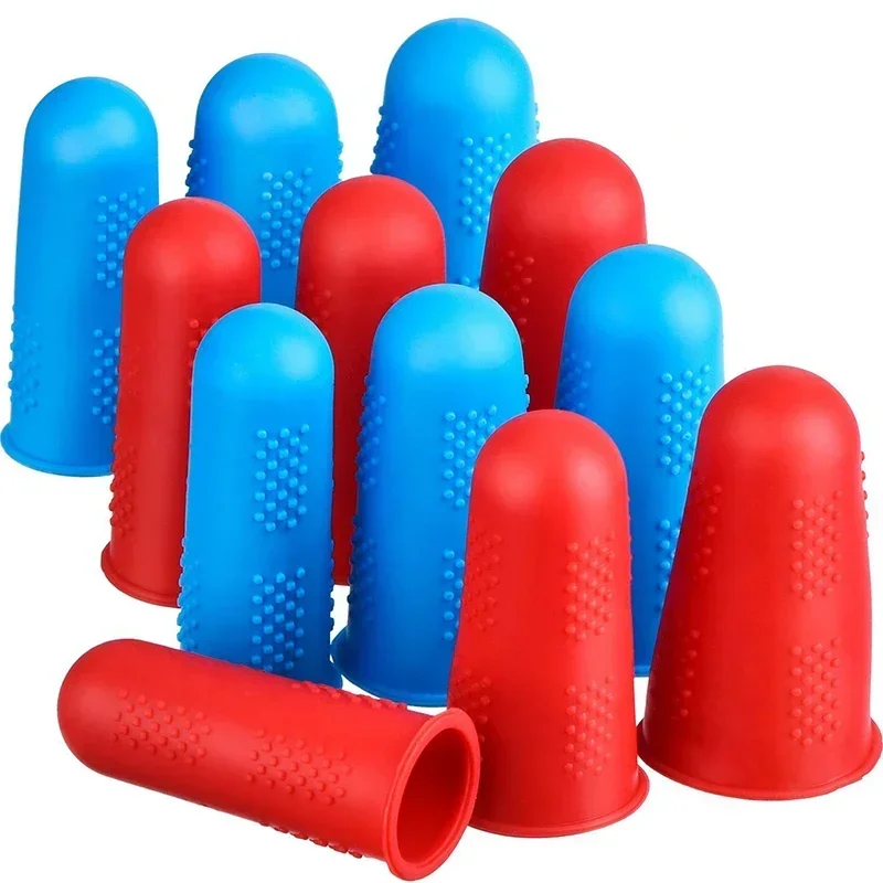 5pcs Finger Protection Tips Silicone Thumb Elastic Cover Anti-Burn Craft Work Tool