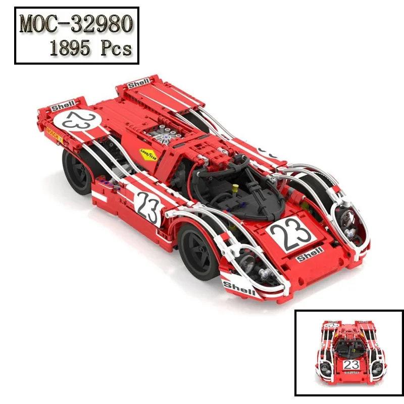 

Модель Urban Racing 917K-MOC-32980, создание комплекта, самоблокирующийся кирпич, детские рождественские подарки