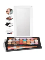 Acrylic Stackable EMPTY Magnetic Eyeshadow Palette with Light Mirrow DIY Your Large Makeup Plalette 1