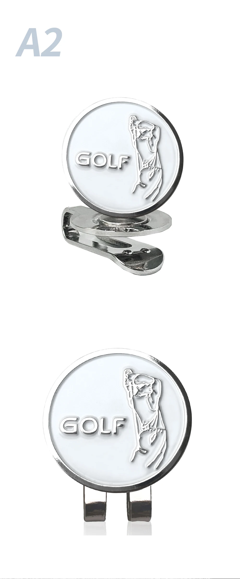 Description Picture 6 of itemGolf Ball Marker With Magnetic Hat Clip Humanoid Pattern Funny Great Golf Gifts Golf Accessories For Men Women Golfers Unique