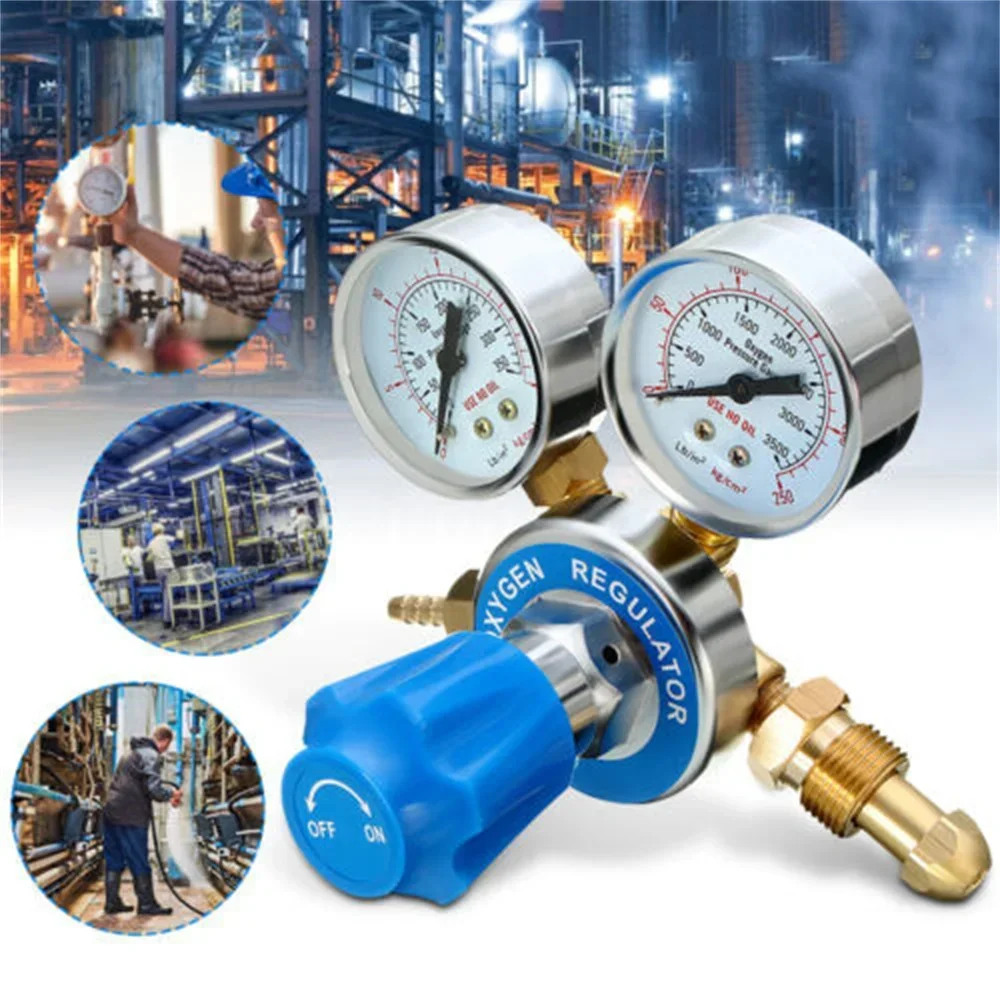 Meter Pressure Gas Welder Meter Pressure Type Gauge Oxygen Oxy Reducer Acetylene Regulator Welding Victor Oxygen Set jcd g5 8 0 25mpa nitrogen mig tig flow meter gas regulator flowmeter welding weld gauge nitrogen regulator pressure reducer