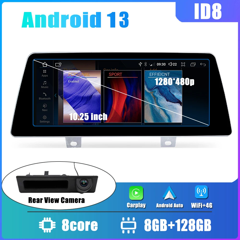 

For BMW 5 Series G30 G31 G38 2018 - 2021 EVO System Android 13 Carplay Car Multimedia Video Player Radio GPS Navigation 12.3"