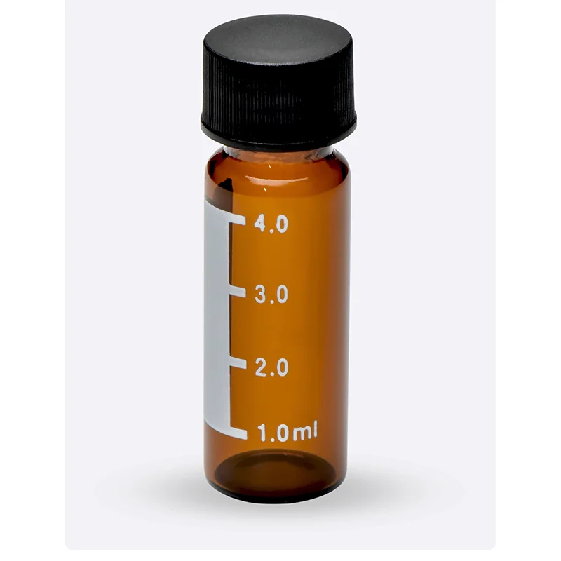 투명 스크류 탑 유리 샘플 병, 자동 헤드 스페이스 샘플링 병, 솔벤트 분석 병, 4 ml, 5ml, 100 세트