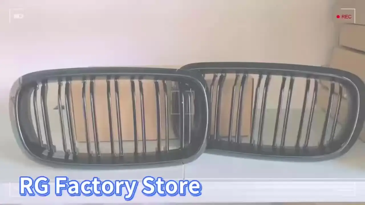 BMW F15 X5 F16 X6 F85 X5M F86 X6M Gloss Black Kidney Grilles - View #11