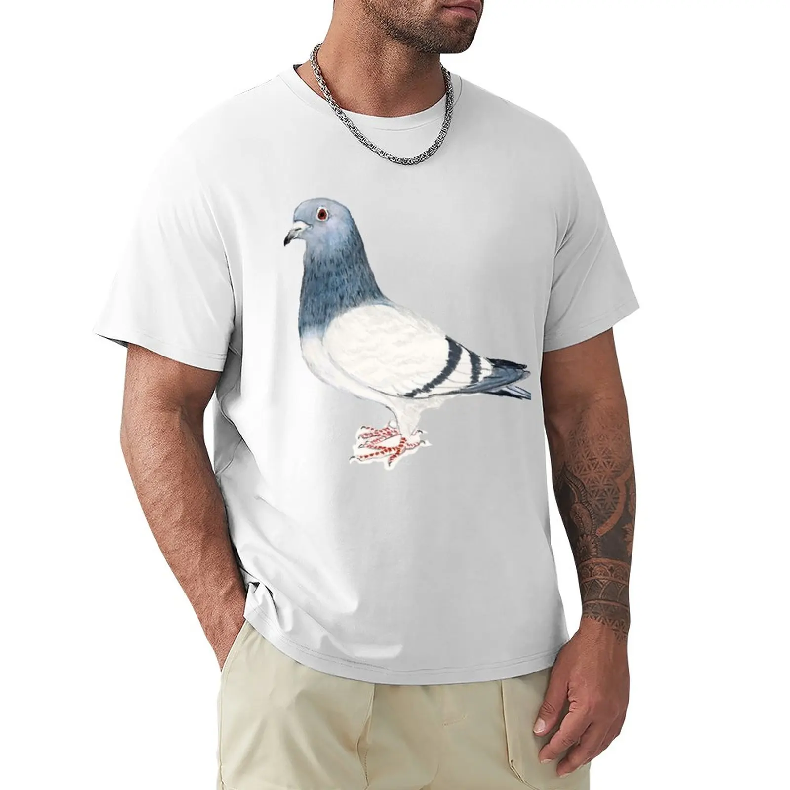 

Pigeon T-Shirt boys t shirts custom t shirts Oversized t-shirt summer tops Short sleeve tee men