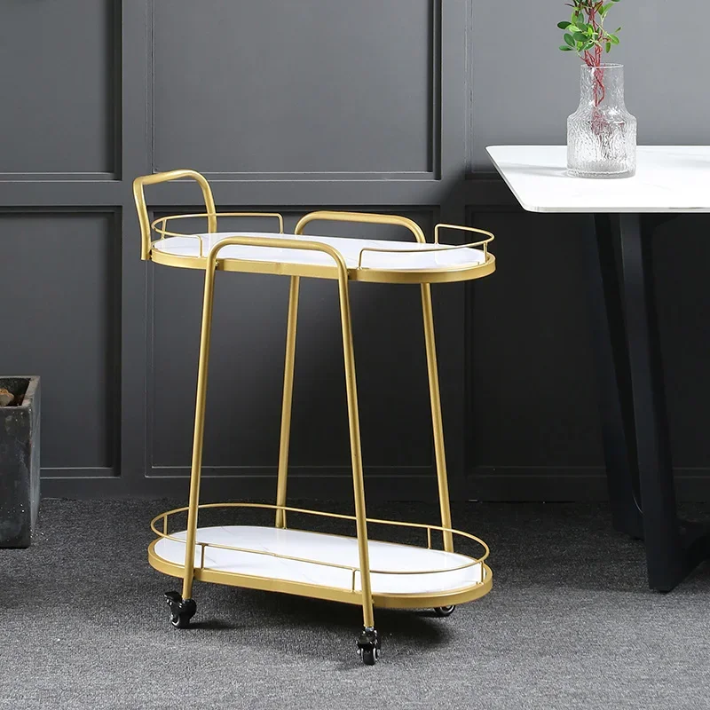 

Nordic Rolling Cart Hotel Bedroom Salon Trolley Aesthetic Dining Room Salon Trolley Carrello Attrezzi Beauty Furniture HDTC