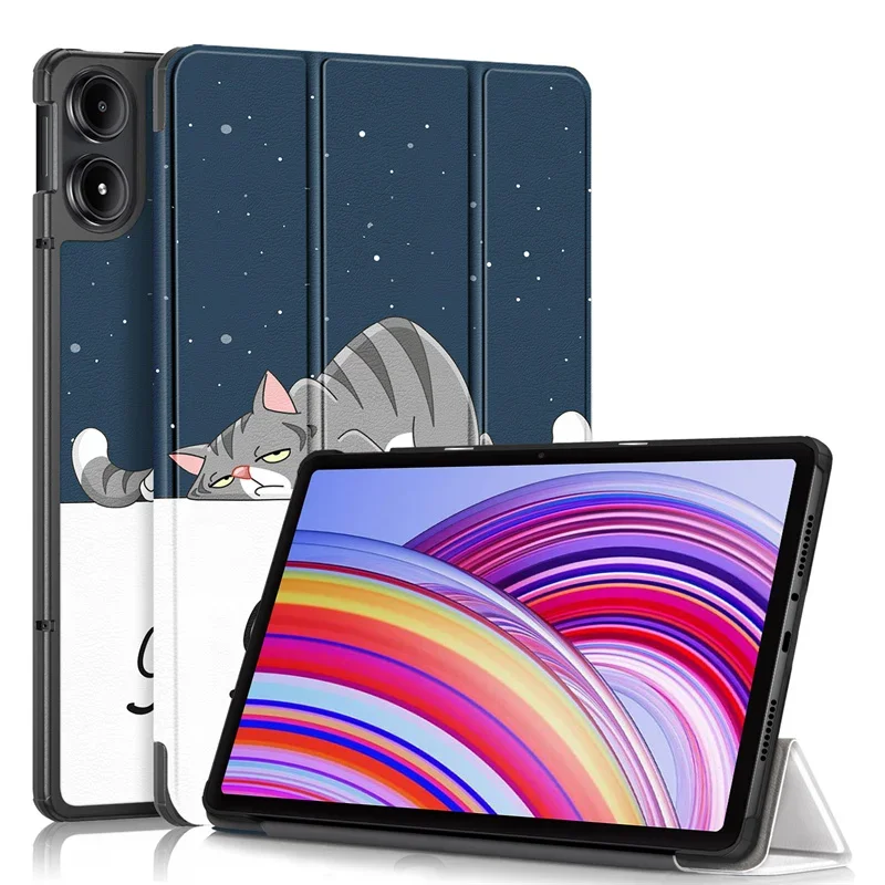 Luxury Tri-Fold Magnetic Leather Tablet Stand Case Cover