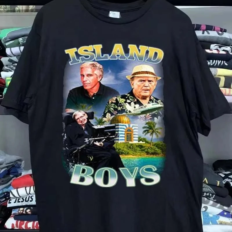 New Island Boys Pop Culture Graphic Women Men T Shirt Retro Meme Design Unisex Cotton Tee Streetwear Statement Top